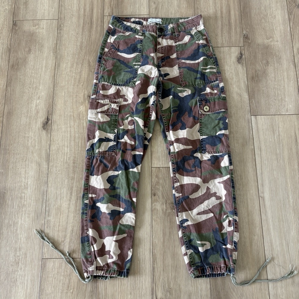 Urban Outfitters Camo Cargo Pants Women's Size 8 Utility Jogger 100% Cotton